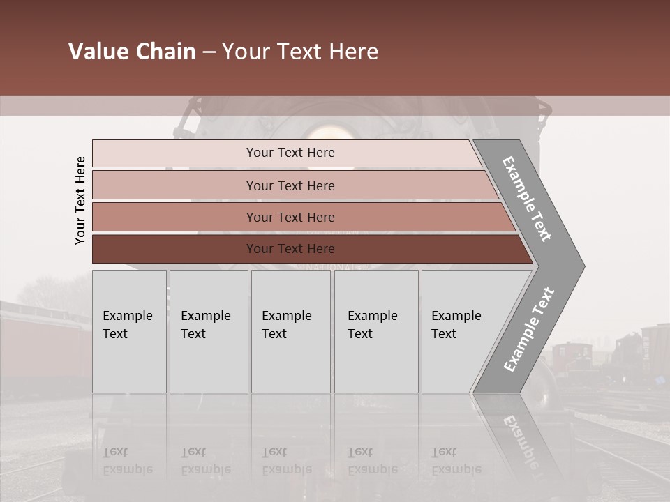 Track Coal Steam PowerPoint Template