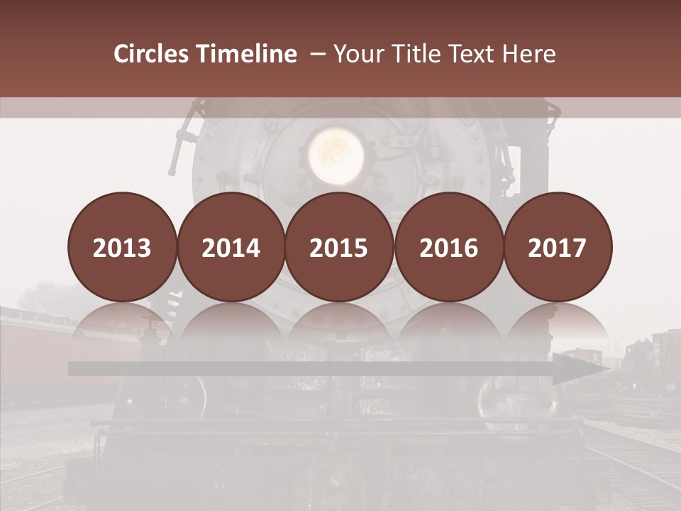 Track Coal Steam PowerPoint Template