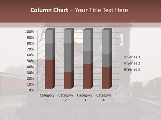 Track Coal Steam PowerPoint Template