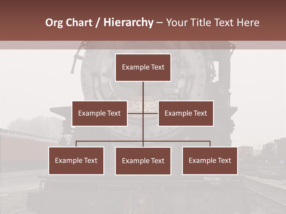 Track Coal Steam PowerPoint Template