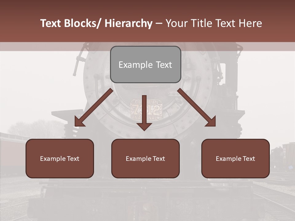 Track Coal Steam PowerPoint Template