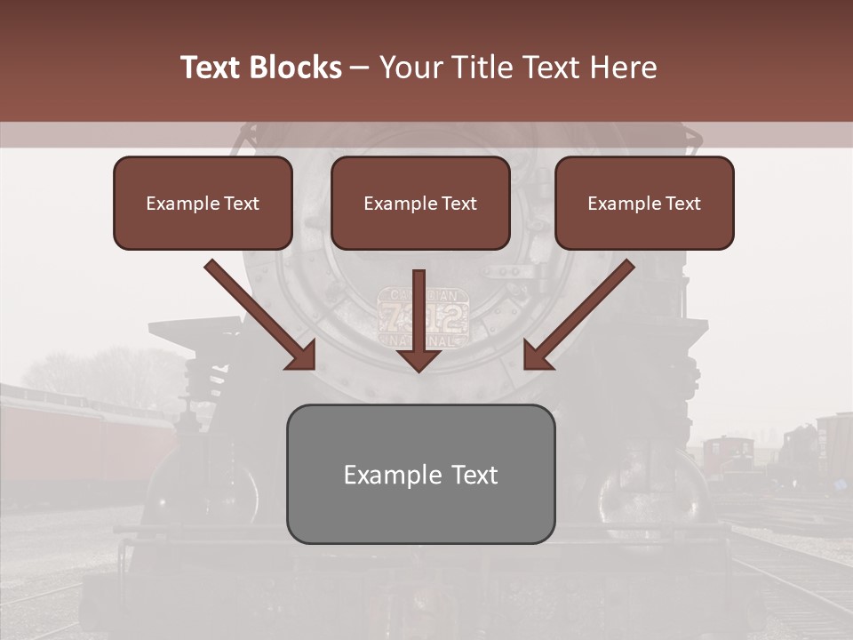 Track Coal Steam PowerPoint Template