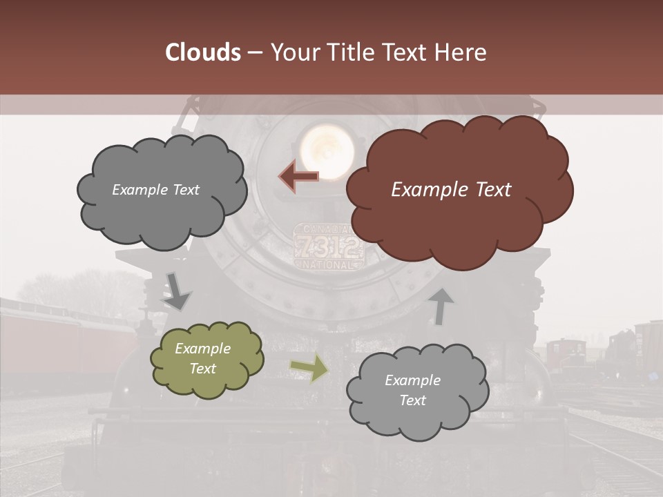 Track Coal Steam PowerPoint Template