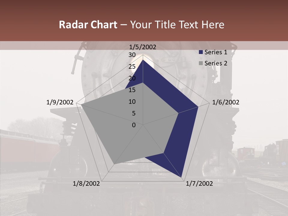 Track Coal Steam PowerPoint Template