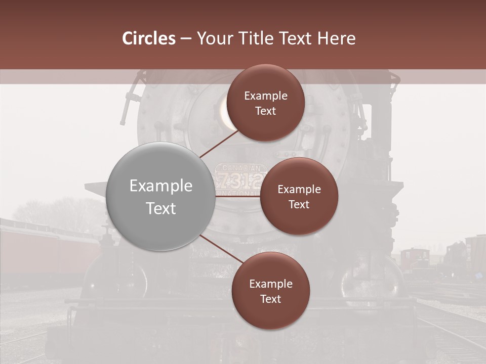 Track Coal Steam PowerPoint Template