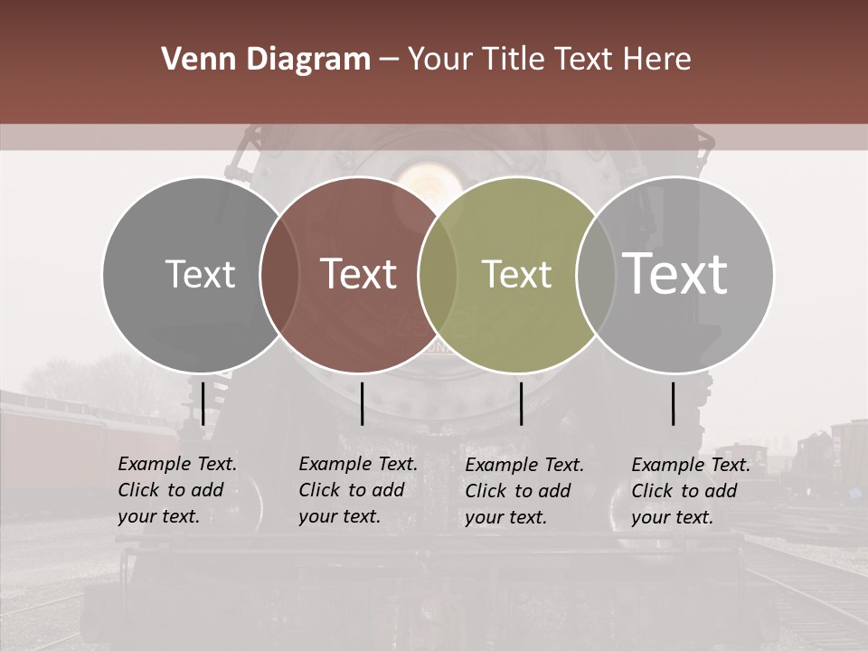 Track Coal Steam PowerPoint Template
