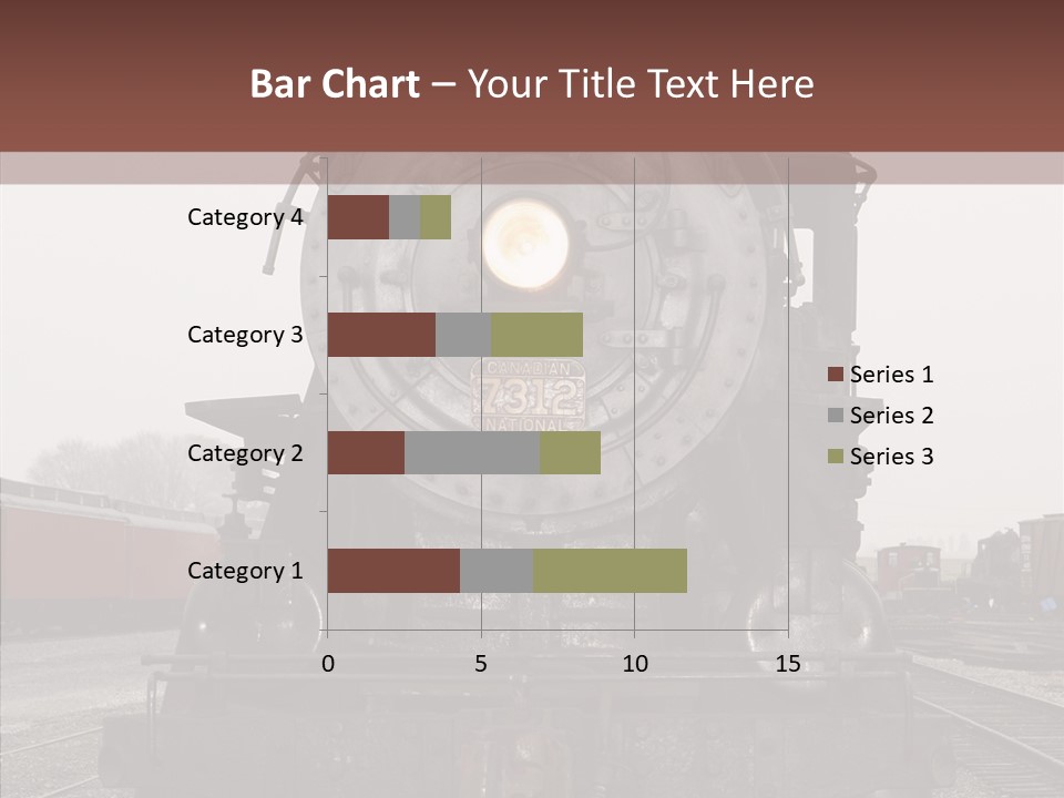 Track Coal Steam PowerPoint Template