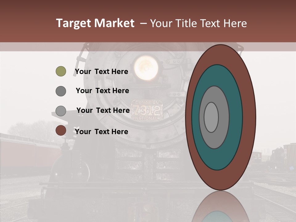 Track Coal Steam PowerPoint Template