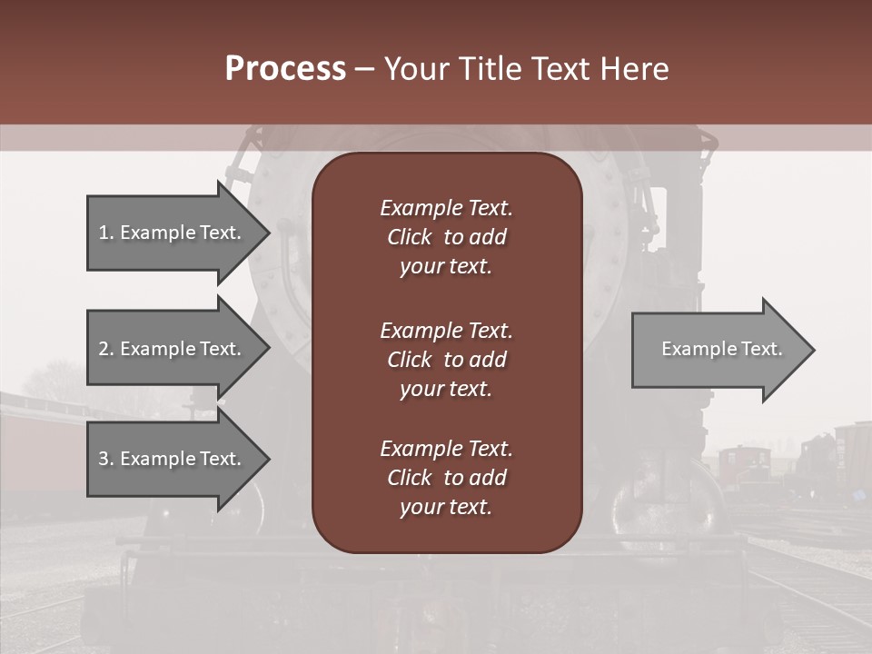 Track Coal Steam PowerPoint Template