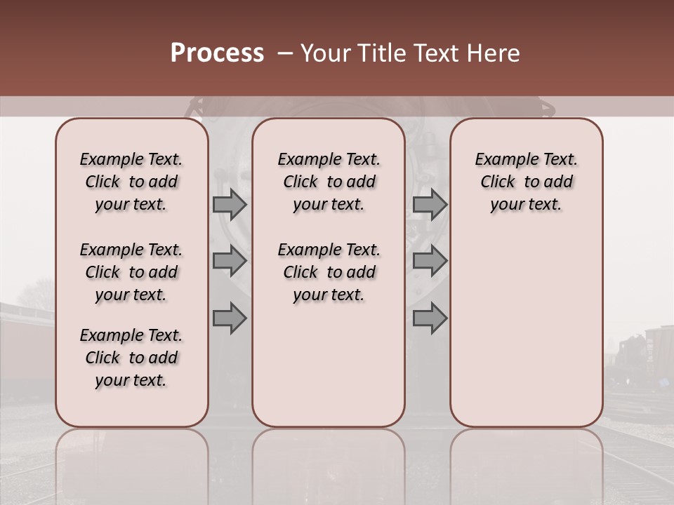 Track Coal Steam PowerPoint Template