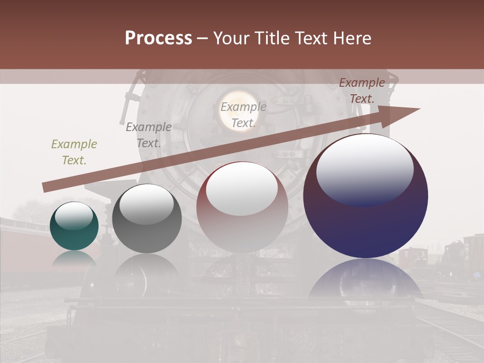 Track Coal Steam PowerPoint Template