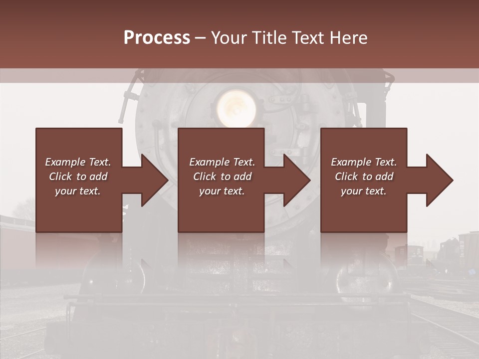 Track Coal Steam PowerPoint Template