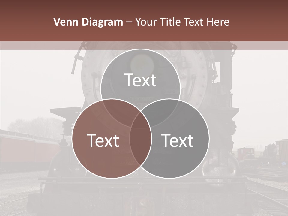 Track Coal Steam PowerPoint Template