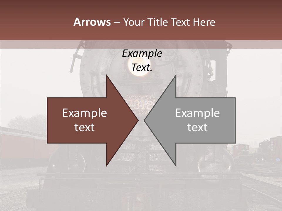 Track Coal Steam PowerPoint Template