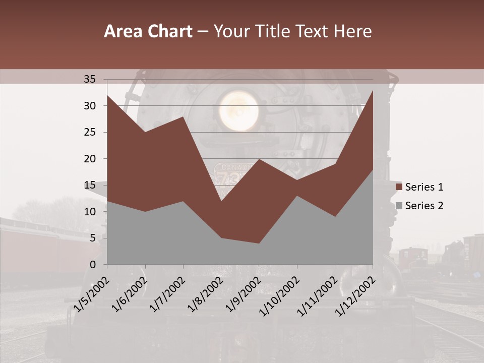 Track Coal Steam PowerPoint Template