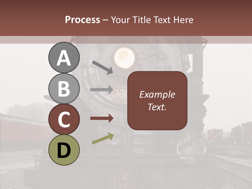 Track Coal Steam PowerPoint Template