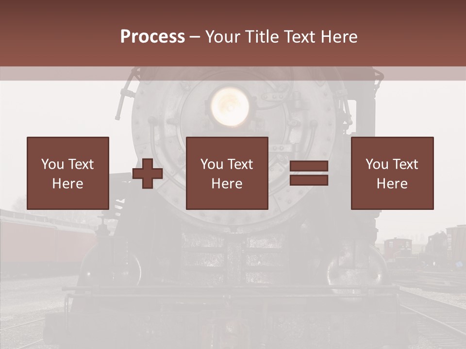 Track Coal Steam PowerPoint Template