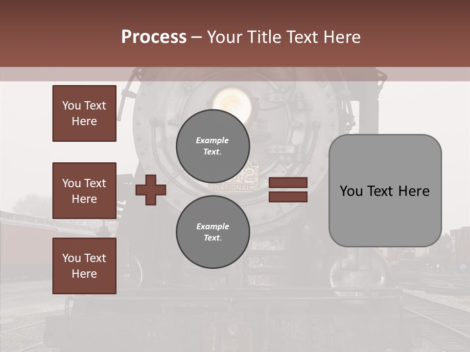 Track Coal Steam PowerPoint Template