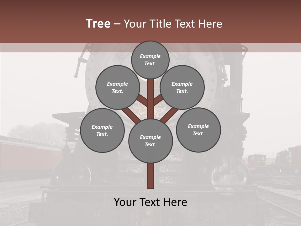 Track Coal Steam PowerPoint Template