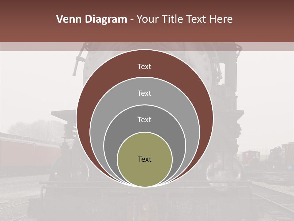 Track Coal Steam PowerPoint Template