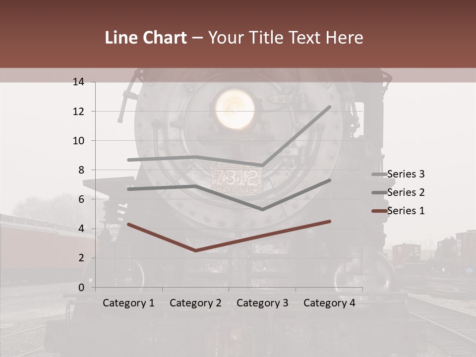 Track Coal Steam PowerPoint Template