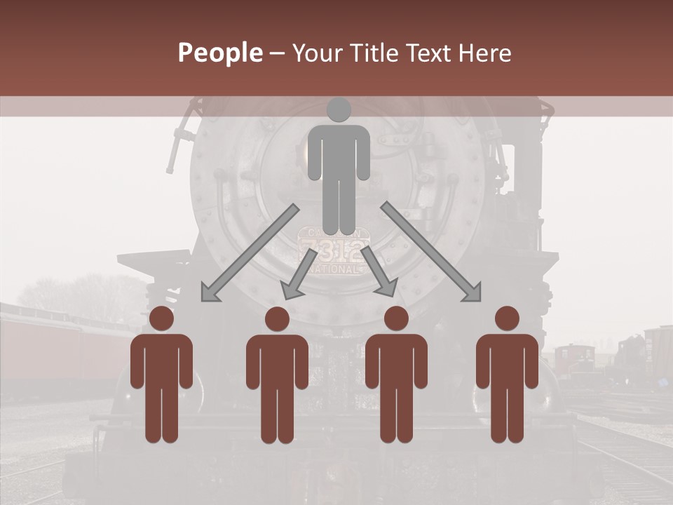 Track Coal Steam PowerPoint Template