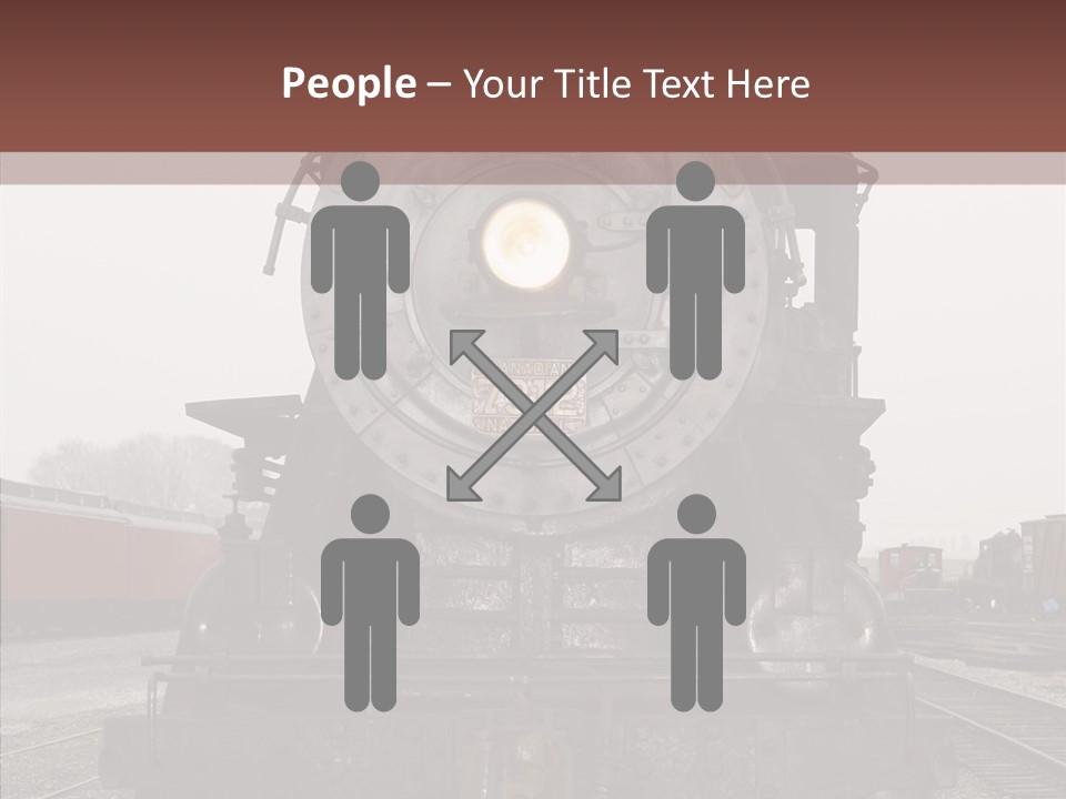 Track Coal Steam PowerPoint Template