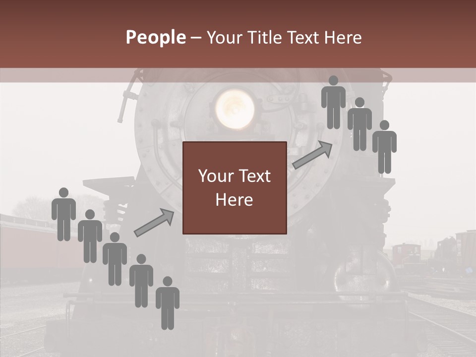 Track Coal Steam PowerPoint Template