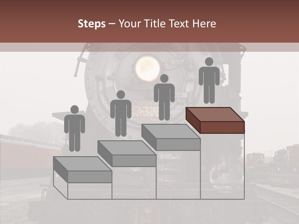 Track Coal Steam PowerPoint Template