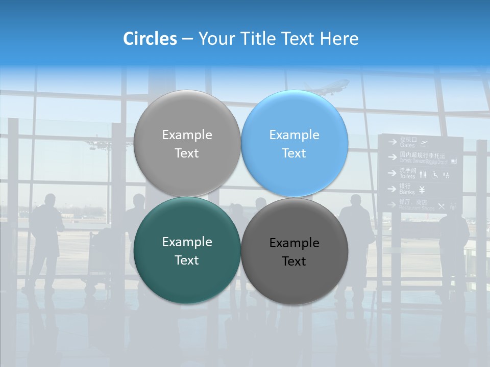 Metal Arrival Blue PowerPoint Template