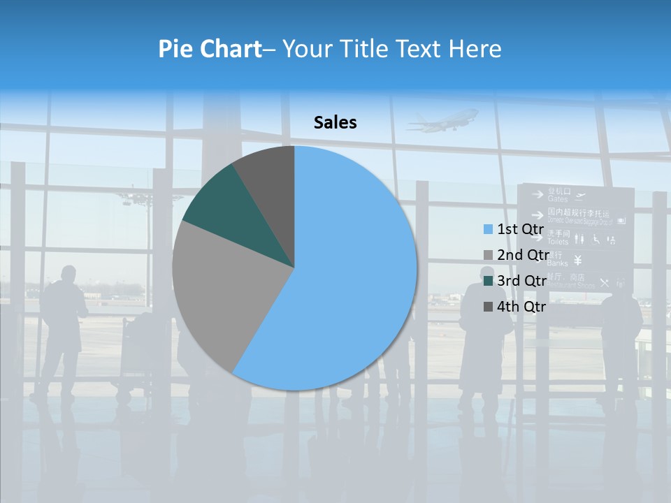 Metal Arrival Blue PowerPoint Template