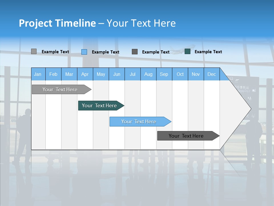 Metal Arrival Blue PowerPoint Template