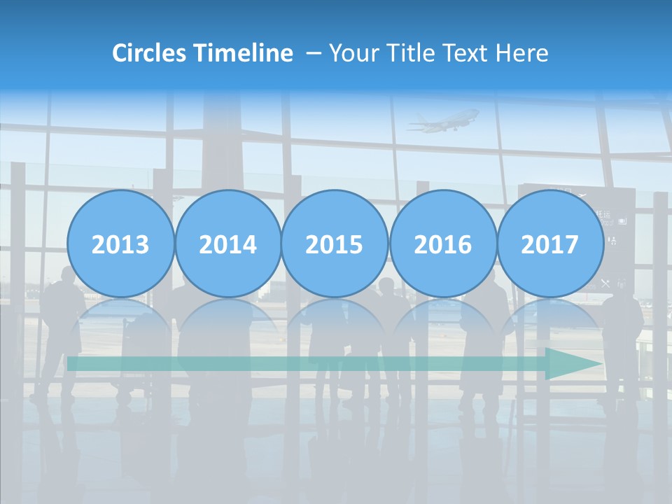 Metal Arrival Blue PowerPoint Template