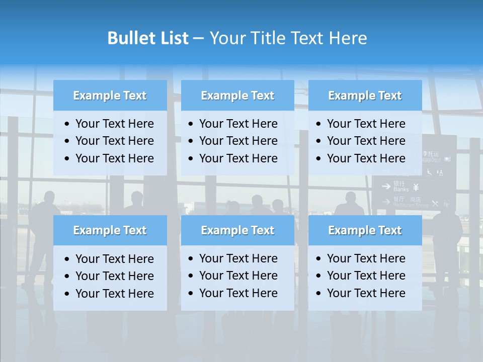 Metal Arrival Blue PowerPoint Template
