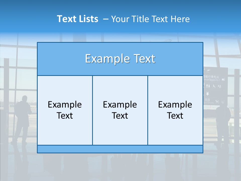 Metal Arrival Blue PowerPoint Template