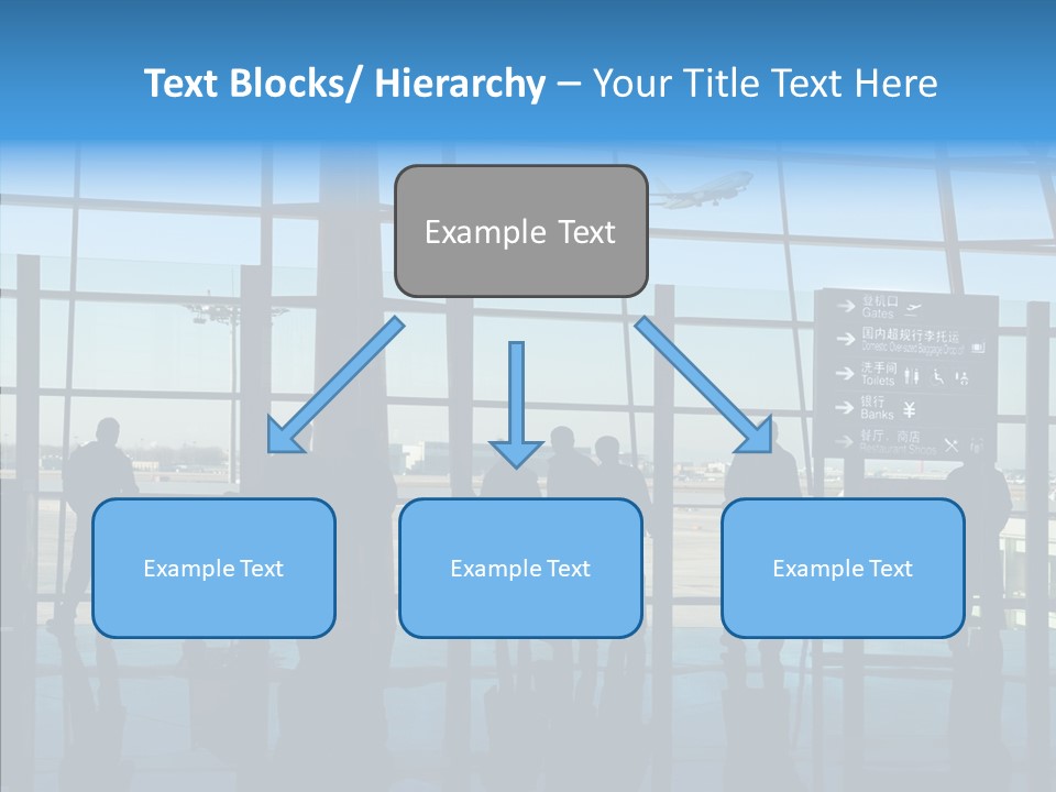 Metal Arrival Blue PowerPoint Template
