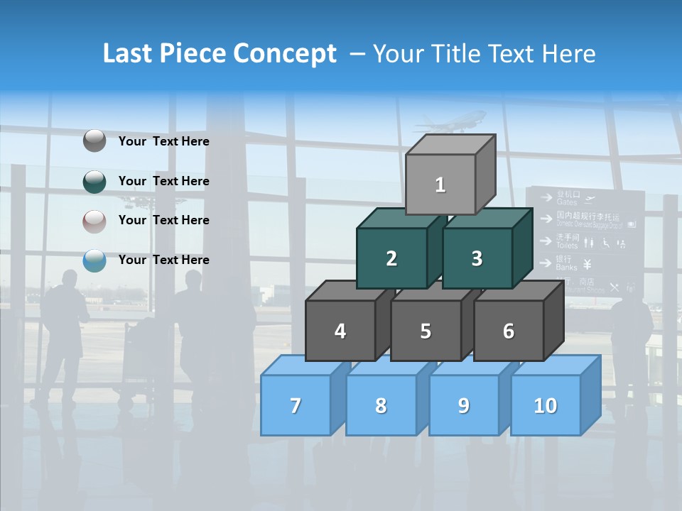 Metal Arrival Blue PowerPoint Template