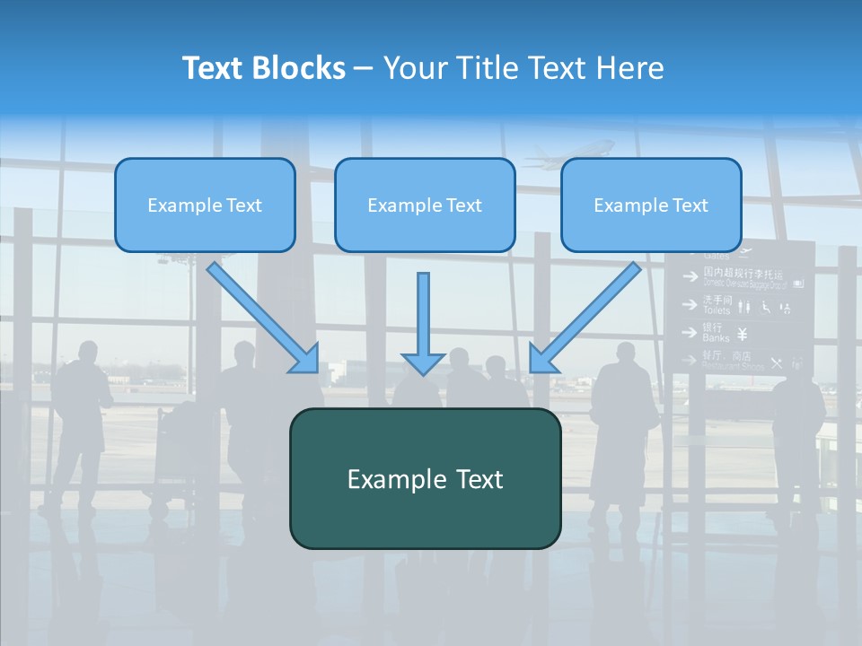 Metal Arrival Blue PowerPoint Template
