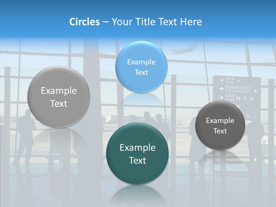 Metal Arrival Blue PowerPoint Template