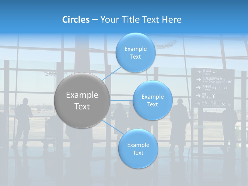 Metal Arrival Blue PowerPoint Template