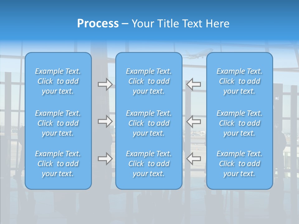 Metal Arrival Blue PowerPoint Template