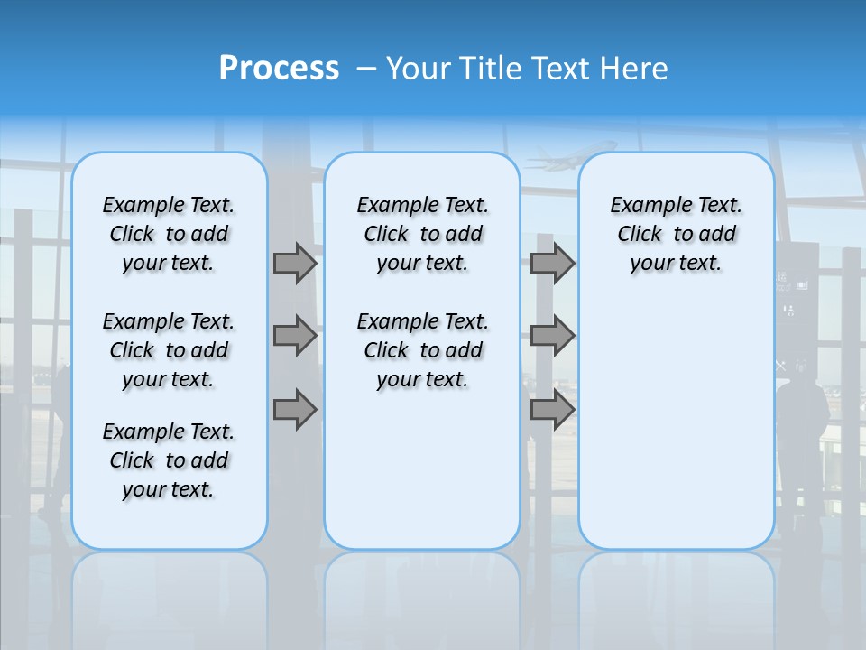 Metal Arrival Blue PowerPoint Template