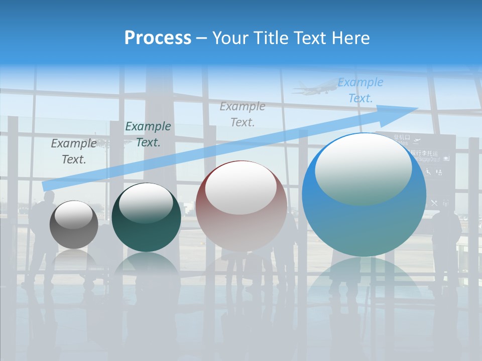 Metal Arrival Blue PowerPoint Template