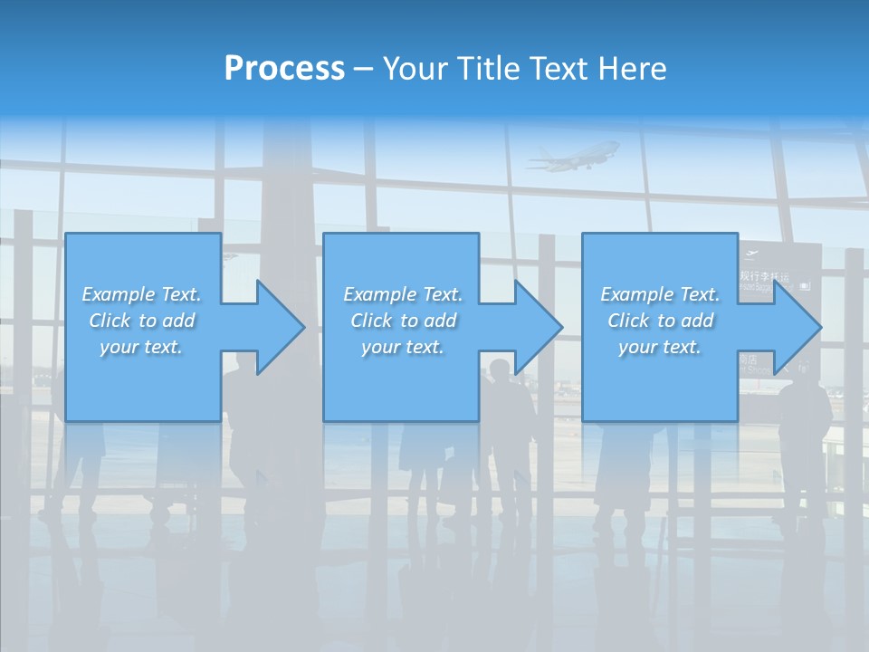Metal Arrival Blue PowerPoint Template