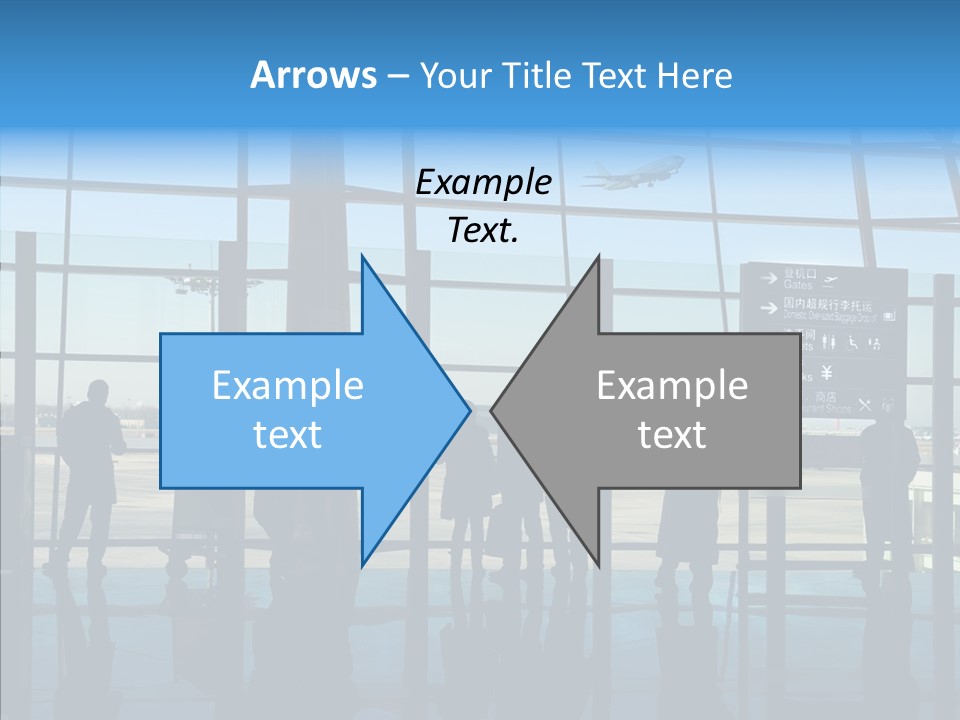Metal Arrival Blue PowerPoint Template