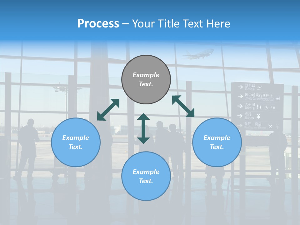 Metal Arrival Blue PowerPoint Template