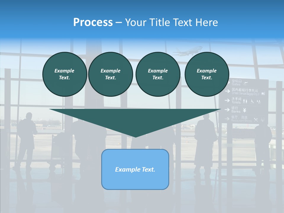 Metal Arrival Blue PowerPoint Template
