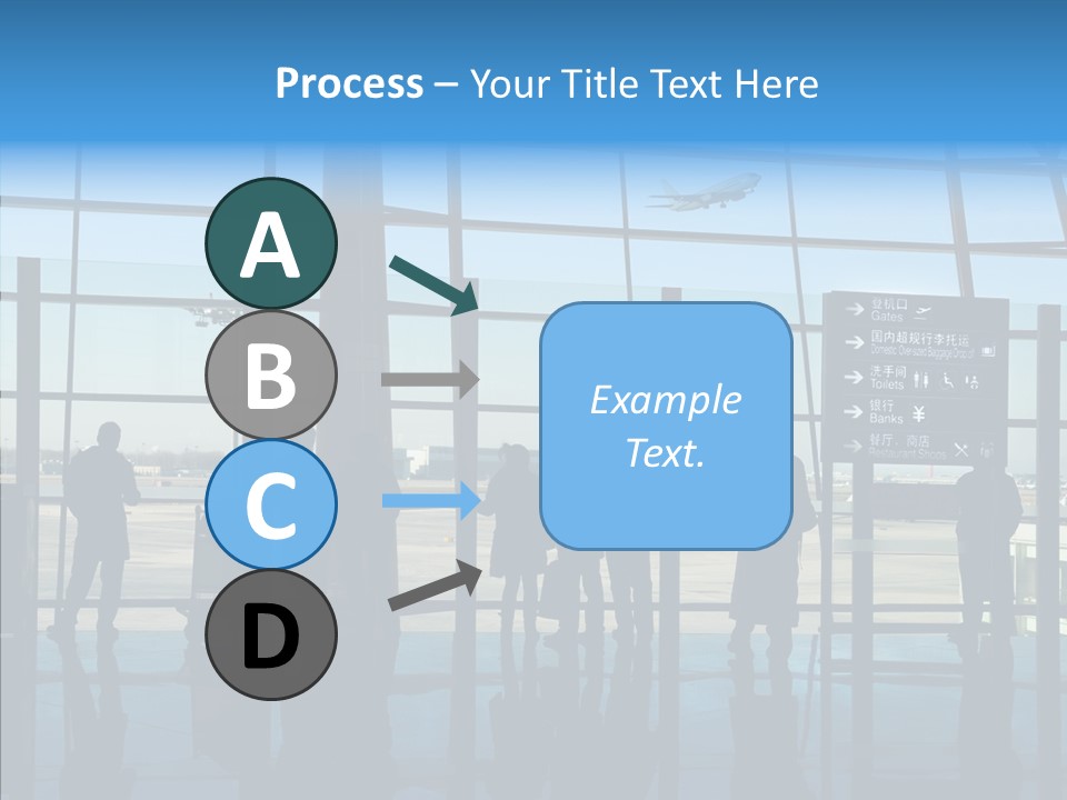 Metal Arrival Blue PowerPoint Template