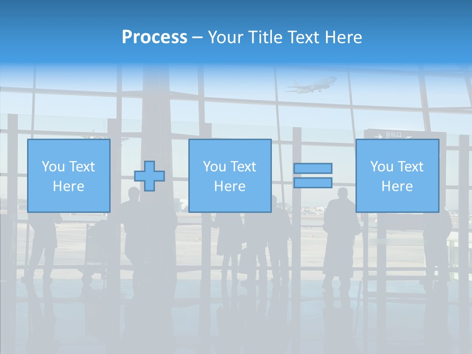 Metal Arrival Blue PowerPoint Template