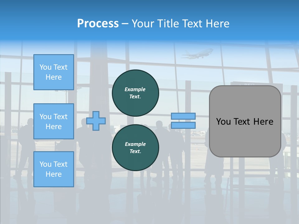 Metal Arrival Blue PowerPoint Template